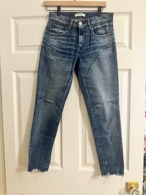 Moussy Vintage Tyrone Distressed Raw Hem Jeans Size 26 Japan